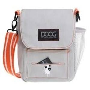 DOOG Walkie Bag Gray Orange White Stripped Adjustable Shoulder Strap Bag